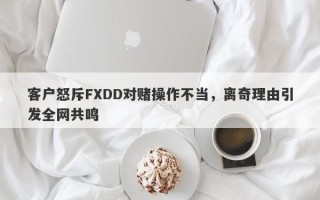 客户怒斥FXDD对赌操作不当，离奇理由引发全网共鸣