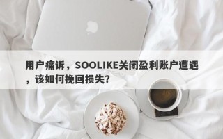 用户痛诉，SOOLIKE关闭盈利账户遭遇，该如何挽回损失？