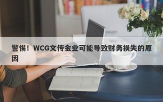 警惕！WCG文传金业可能导致财务损失的原因