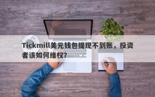 Tickmill美元钱包提现不到账，投资者该如何维权？