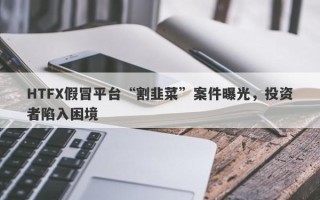 HTFX假冒平台“割韭菜”案件曝光，投资者陷入困境