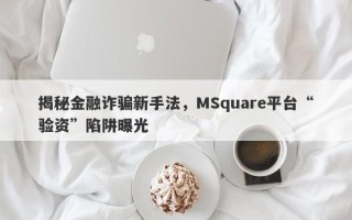 揭秘金融诈骗新手法，MSquare平台“验资”陷阱曝光