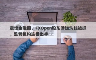 震惊金融圈，FXOpen股东涉嫌洗钱被抓，监管机构连番出手