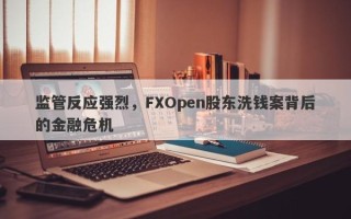 监管反应强烈，FXOpen股东洗钱案背后的金融危机