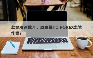 出金难达数月，原来是TO FOREX监管作祟？