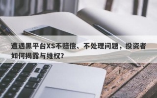 遭遇黑平台XS不赔偿、不处理问题，投资者如何揭露与维权？