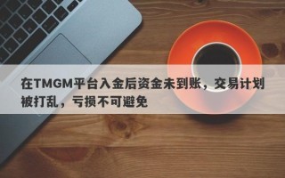 在TMGM平台入金后资金未到账，交易计划被打乱，亏损不可避免