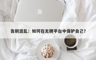 告别混乱：如何在无牌平台中保护自己？