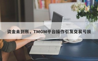 资金未到账，TMGM平台操作引发交易亏损