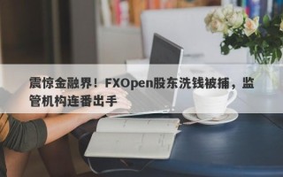 震惊金融界！FXOpen股东洗钱被捕，监管机构连番出手