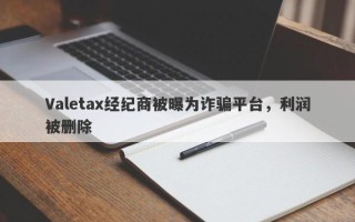 Valetax经纪商被曝为诈骗平台，利润被删除