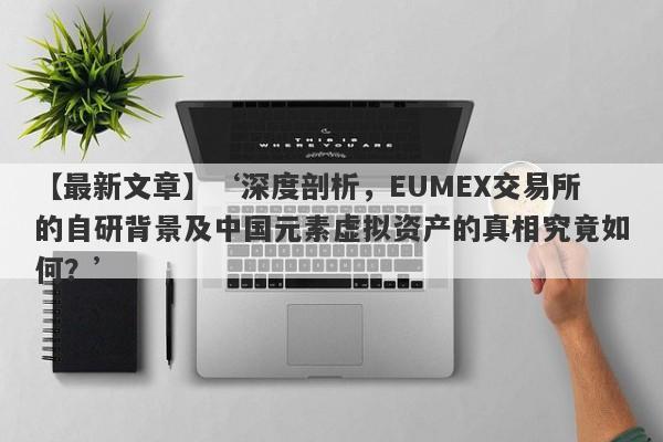 【最新文章】‘深度剖析，EUMEX交易所的自研背景及中国元素虚拟资产的真相究竟如何？’-第1张图片-要懂汇