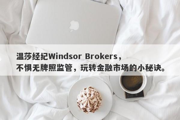 温莎经纪Windsor Brokers，不惧无牌照监管，玩转金融市场的小秘诀。-第1张图片-要懂汇