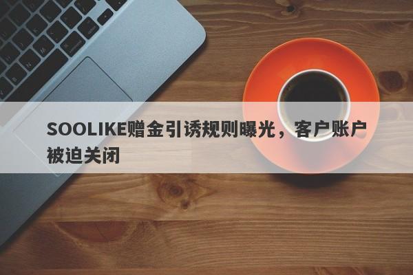 SOOLIKE赠金引诱规则曝光，客户账户被迫关闭-第1张图片-要懂汇