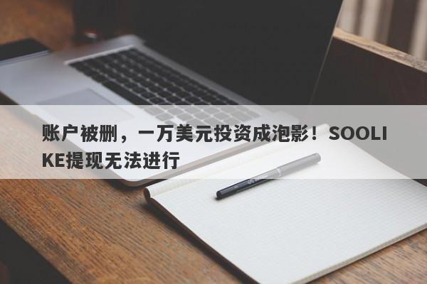 账户被删，一万美元投资成泡影！SOOLIKE提现无法进行-第1张图片-要懂汇